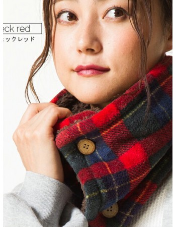 日本 QUEENHEAD 抗寒保暖脖圍圍巾100001蘇格蘭格紋