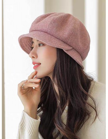 日本 BEAUTYJAPAN 千鳥格抗寒保暖英倫風時尚帽 BJ2106(3色)