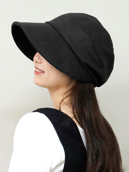 日本 QUEENHEAD 冷感抗UV自由變型帥氣小顏防曬帽9173 黑色